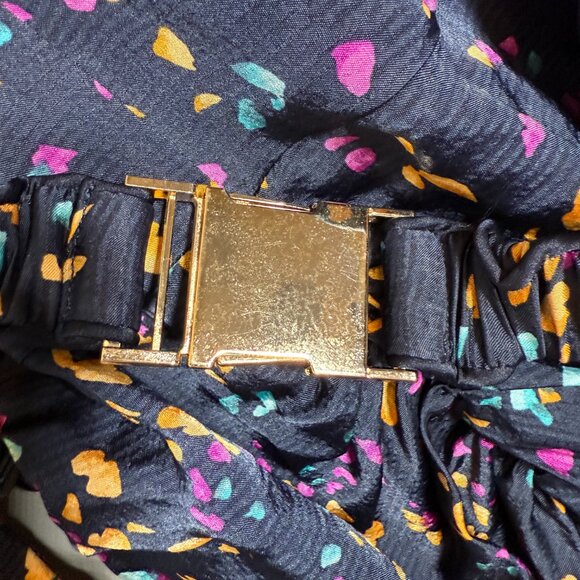 Karina Grimaldi Renatta Speckled Mini Dress Women's Small Blue Formal Wedding - Picture 9 of 16